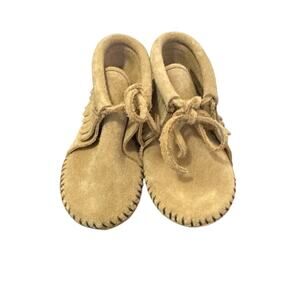 Minnetonka Leather Fringe 1481 Baby Moccasins Size 5